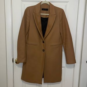 Zara Camel Pea Coat | Size Small